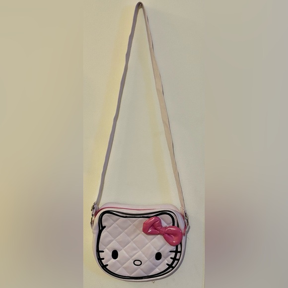 Hello Kitty Faux Leather Purse 2012 Loungefly Women's Small Bag. Loose Bow. - Picture 6 of 7